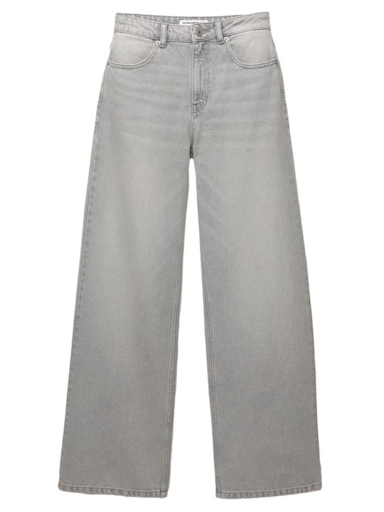 Zdjęcie produktu Jeansy Straight Leg PULL&BEAR jasnoszary