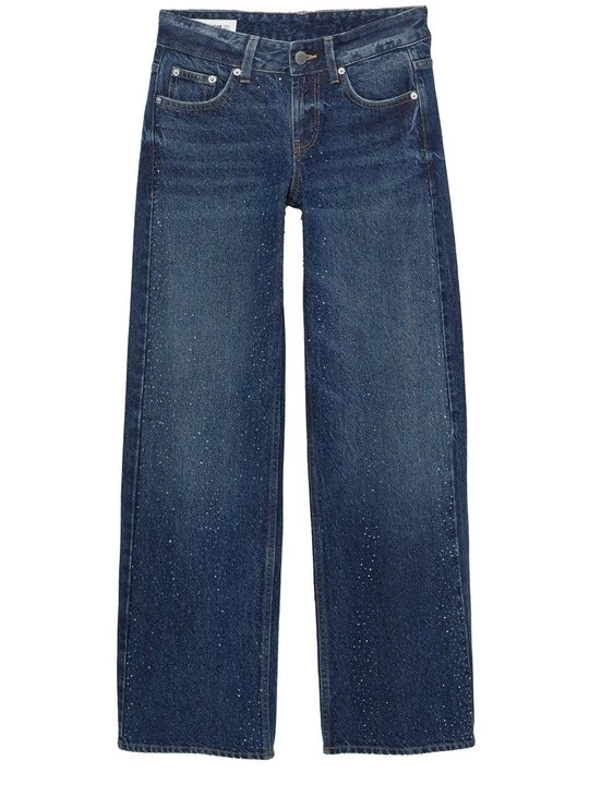Zdjęcie produktu Jeansy Straight Leg PULL&BEAR ciemnoniebieski