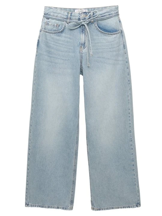 Zdjęcie produktu Jeansy Straight Leg PULL&BEAR niebieski denim