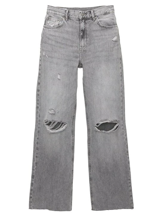 Zdjęcie produktu Jeansy Straight Leg PULL&BEAR szary
