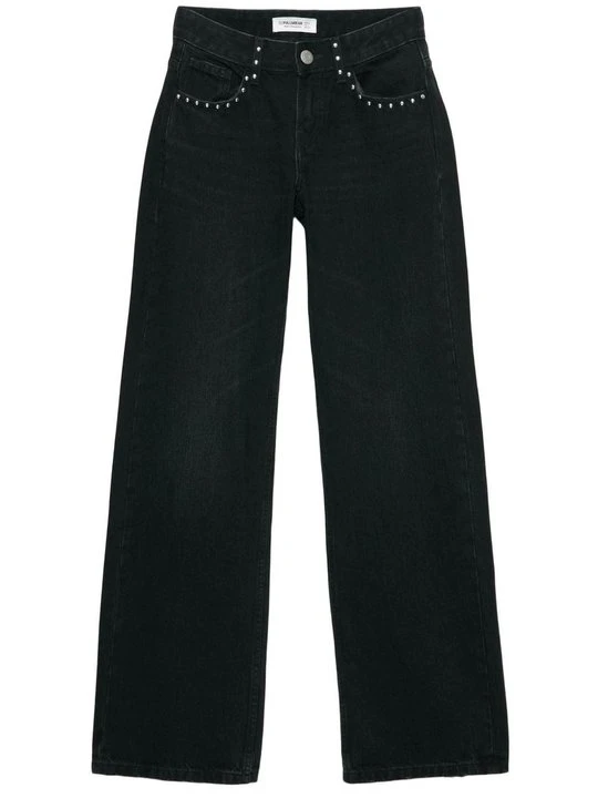 Zdjęcie produktu Jeansy Straight Leg PULL&BEAR czarny