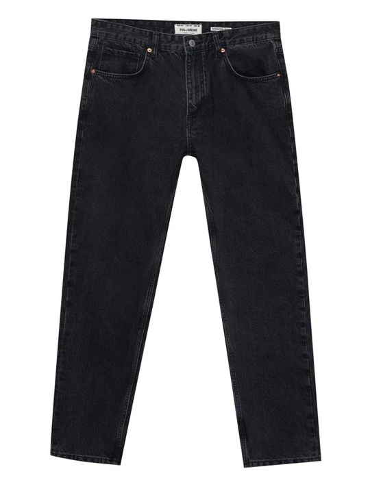 Zdjęcie produktu Jeansy Straight Leg PULL&BEAR czarny