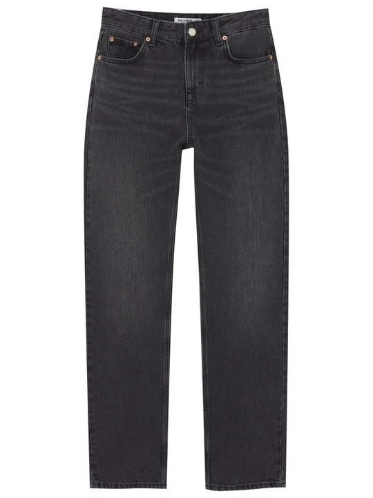 Zdjęcie produktu Jeansy Straight Leg PULL&BEAR czarny