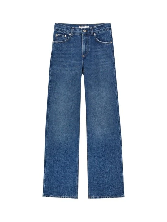 Zdjęcie produktu Jeansy Straight Leg PULL&BEAR granatowy