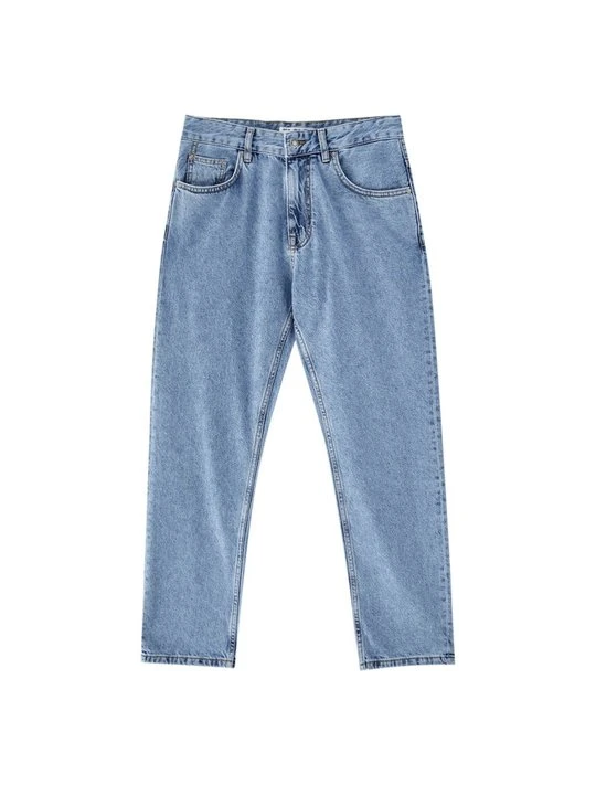 Zdjęcie produktu Jeansy Straight Leg PULL&BEAR niebieski denim