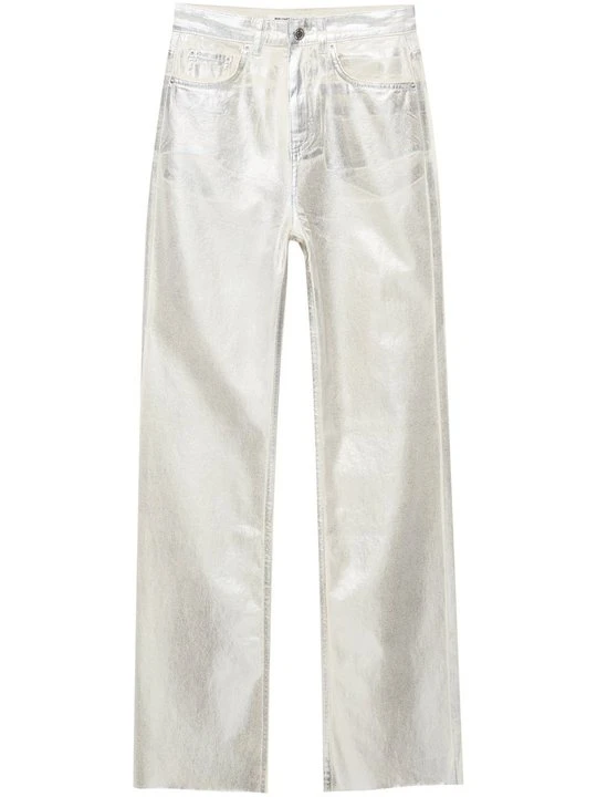 Zdjęcie produktu Jeansy Straight Leg PULL&BEAR srebrny
