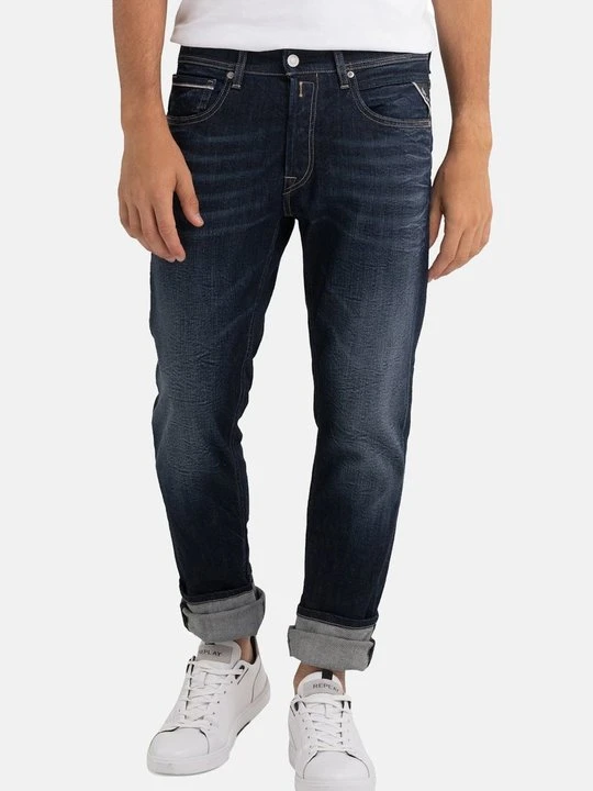 Zdjęcie produktu Jeansy Straight Leg Replay ciemnoniebieski