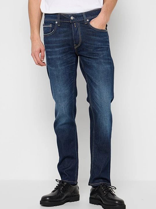 Zdjęcie produktu Jeansy Straight Leg Replay granatowy
