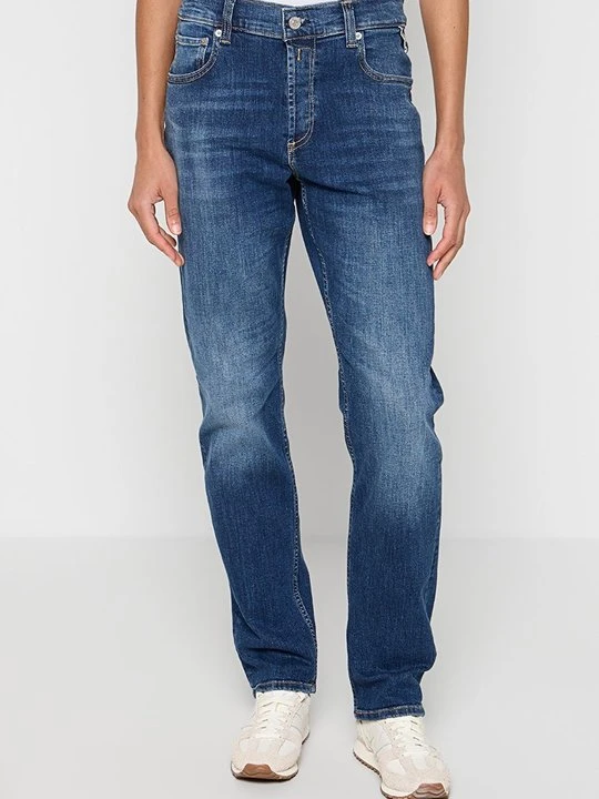 Zdjęcie produktu Jeansy Straight Leg Replay granatowy