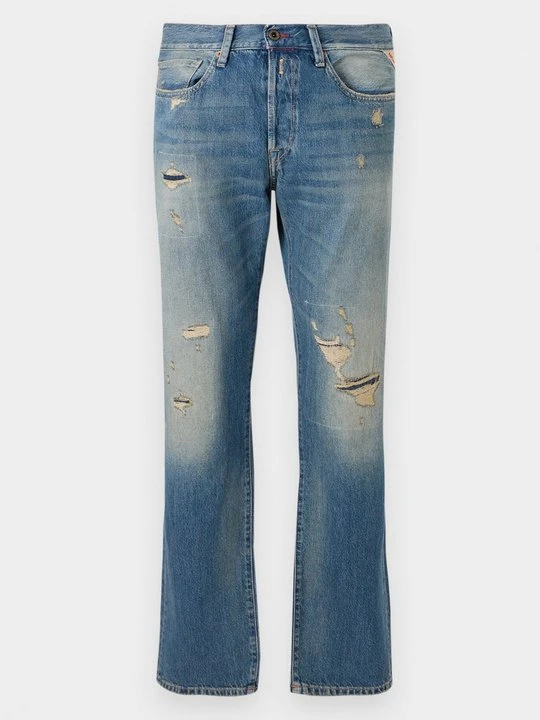 Zdjęcie produktu Jeansy Straight Leg Replay niebieski denim
