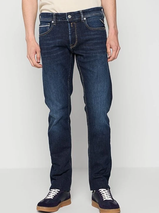 Zdjęcie produktu Jeansy Straight Leg Replay granatowy