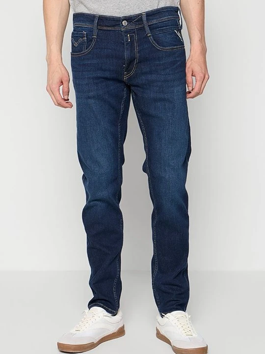Zdjęcie produktu Jeansy Straight Leg Replay granatowy