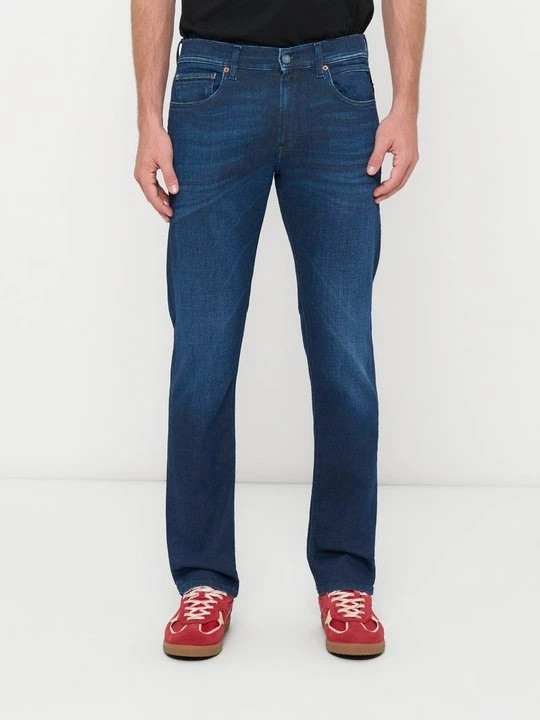 Zdjęcie produktu Jeansy Straight Leg Replay granatowy