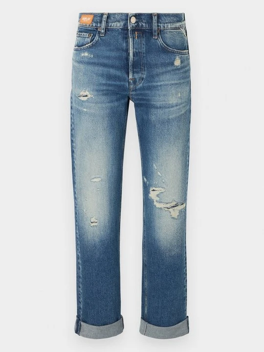 Zdjęcie produktu Jeansy Straight Leg Replay niebieski denim