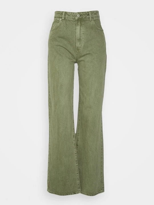 Zdjęcie produktu Jeansy Straight Leg Rollas zielony