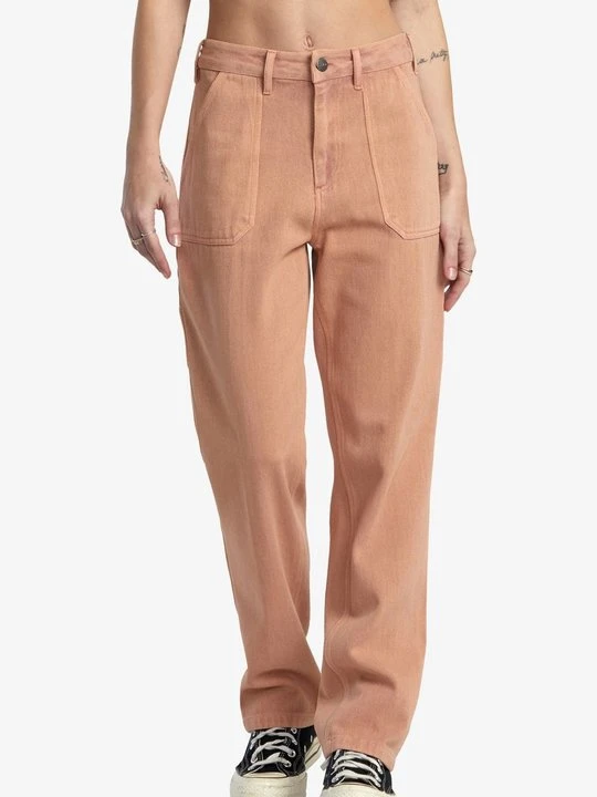Zdjęcie produktu Jeansy Straight Leg RVCA koralowy