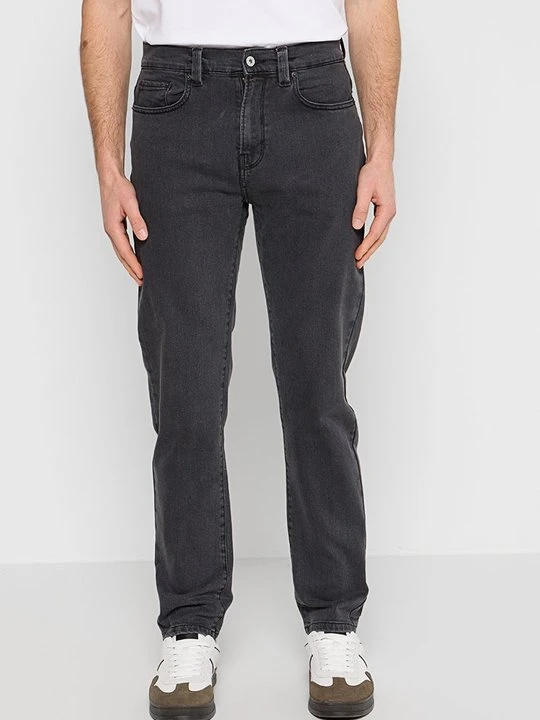 Zdjęcie produktu Jeansy Straight Leg Schott szary