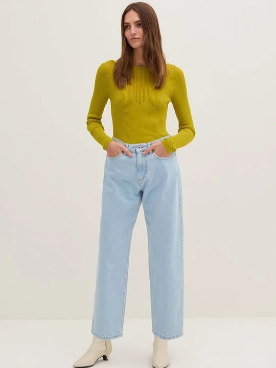 Zdjęcie produktu Jeansy Straight Leg Stefanel niebieski