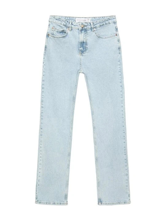 Zdjęcie produktu Jeansy Straight Leg Stradivarius niebieski denim
