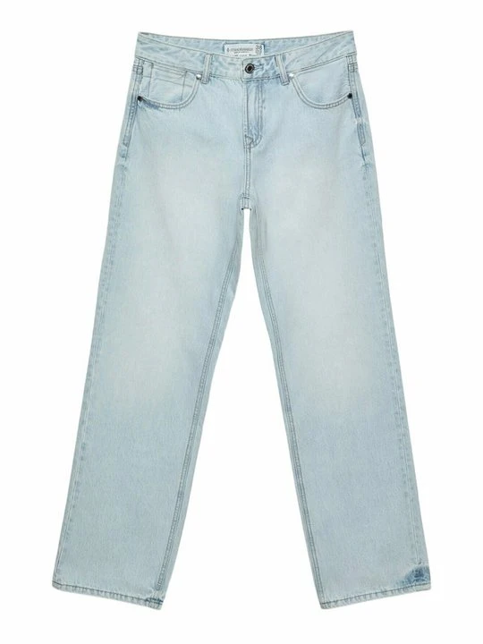Zdjęcie produktu Jeansy Straight Leg Stradivarius raw denim