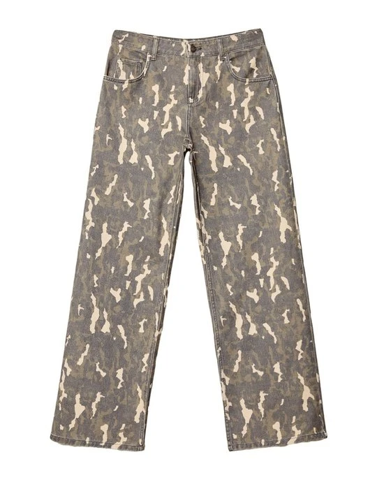 Zdjęcie produktu Jeansy Straight Leg Stradivarius khaki