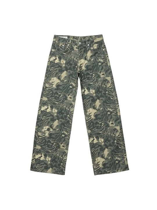 Zdjęcie produktu Jeansy Straight Leg Stradivarius khaki