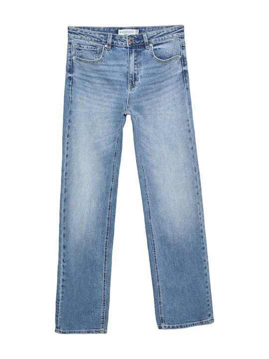 Zdjęcie produktu Jeansy Straight Leg Stradivarius niebieski denim