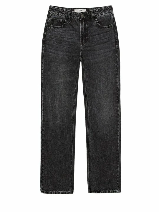 Zdjęcie produktu Jeansy Straight Leg Stradivarius ciemnoszary