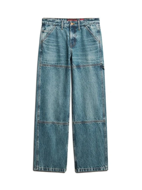 Zdjęcie produktu Jeansy Straight Leg Superdry niebieski