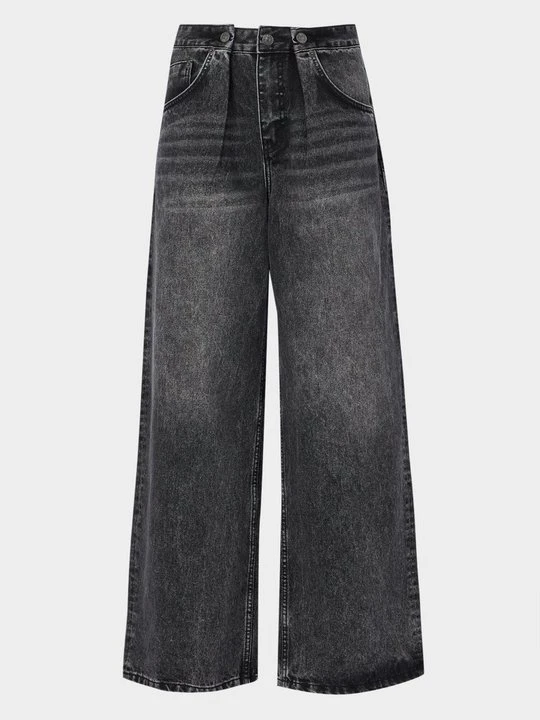 Zdjęcie produktu Jeansy Straight Leg The Ragged Priest czarny