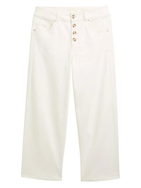 Zdjęcie produktu Jeansy Straight Leg Tom Tailor mleczny
