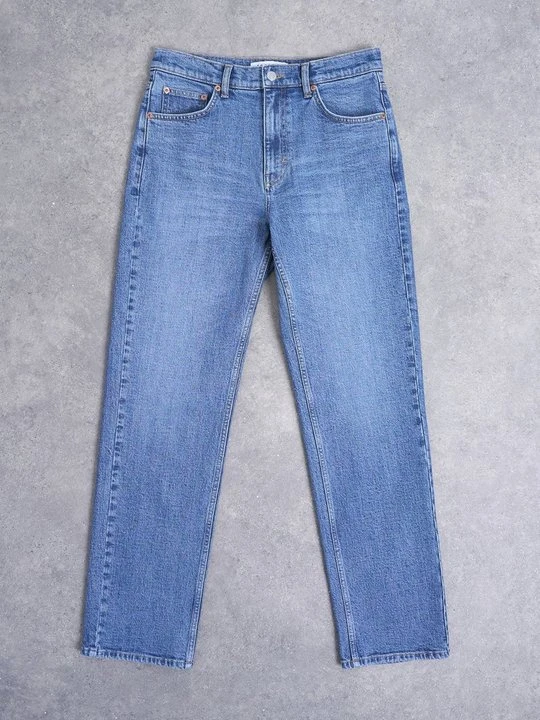 Zdjęcie produktu Jeansy Straight Leg Topshop niebieski denim