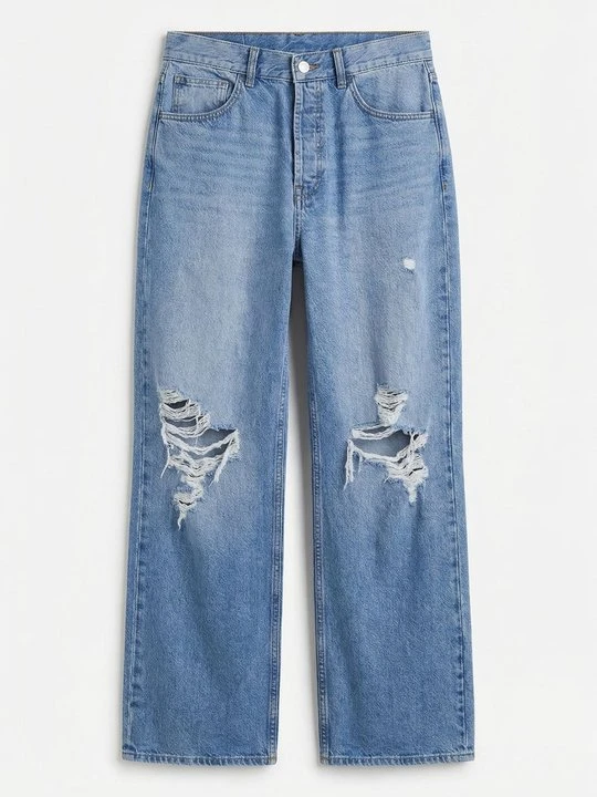 Zdjęcie produktu Jeansy Straight Leg Topshop niebieski denim