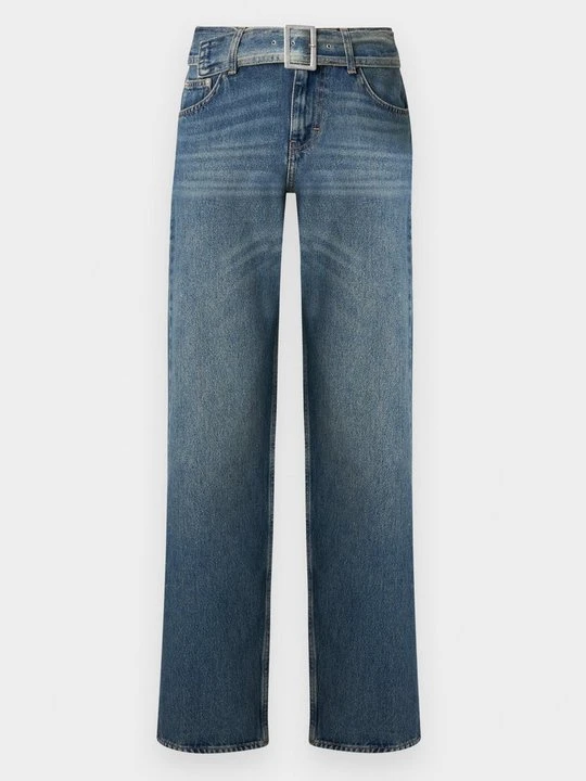 Zdjęcie produktu Jeansy Straight Leg Topshop niebieski denim