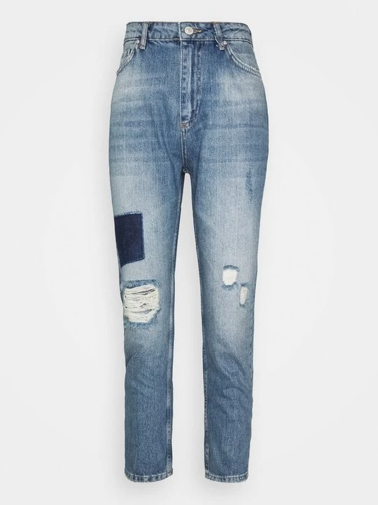 Zdjęcie produktu Jeansy Straight Leg Trendyol niebieski denim