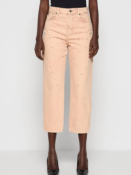 Zdjęcie produktu Jeansy Straight Leg TWINSET morelowy