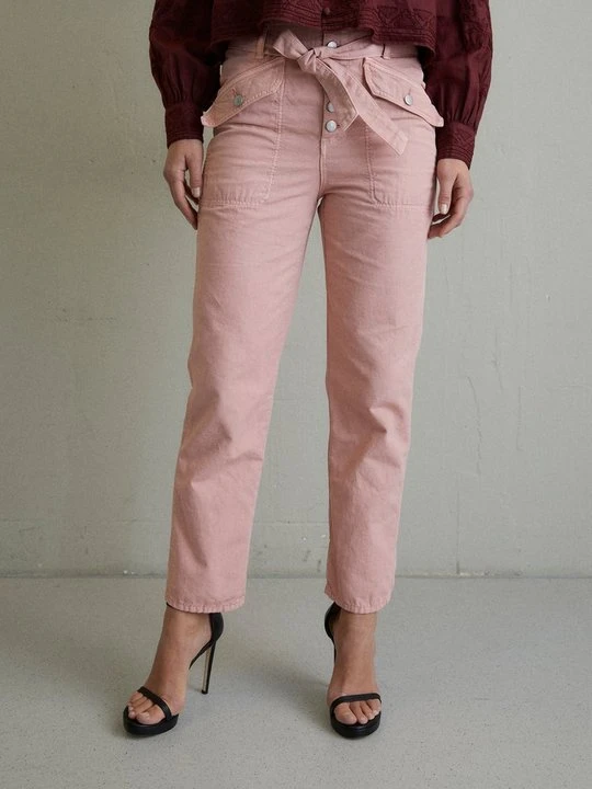 Zdjęcie produktu Jeansy Straight Leg Veronica Beard różowy