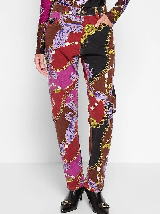 Zdjęcie produktu Jeansy Straight Leg Versace Jeans Couture jasnoczerwony