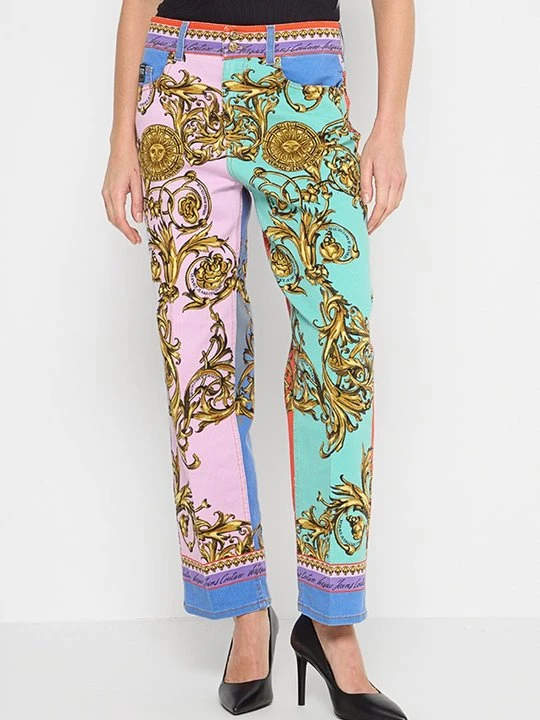 Zdjęcie produktu Jeansy Straight Leg Versace Jeans Couture