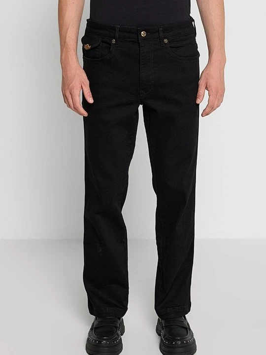 Zdjęcie produktu Jeansy Straight Leg Versace Jeans Couture czarny