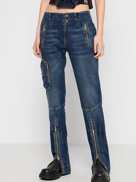 Zdjęcie produktu Jeansy Straight Leg Versace Jeans Couture niebieski