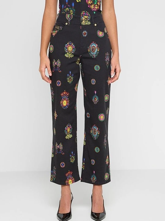 Zdjęcie produktu Jeansy Straight Leg Versace Jeans Couture czarny