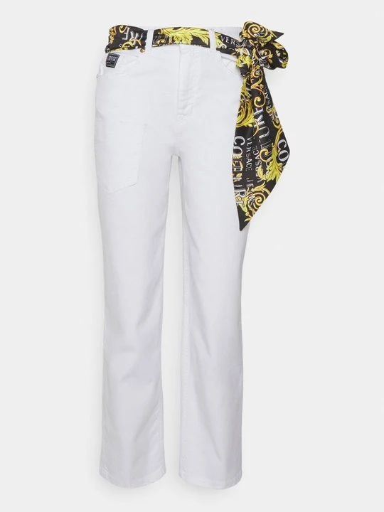 Zdjęcie produktu Jeansy Straight Leg Versace Jeans Couture biały