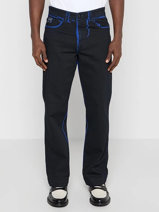 Zdjęcie produktu Jeansy Straight Leg Versace Jeans Couture granatowy