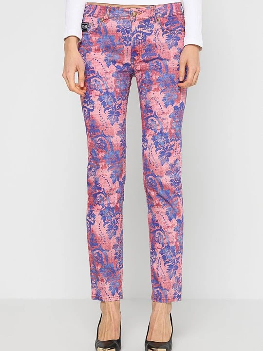 Zdjęcie produktu Jeansy Straight Leg Versace Jeans Couture różowy