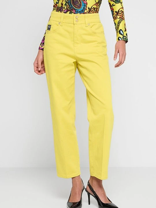 Zdjęcie produktu Jeansy Straight Leg Versace Jeans Couture żółty
