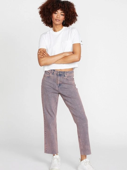 Zdjęcie produktu Jeansy Straight Leg Volcom różowy