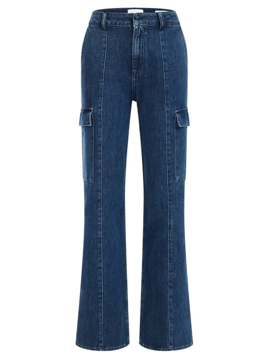 Zdjęcie produktu Jeansy Straight Leg WE Fashion granatowy