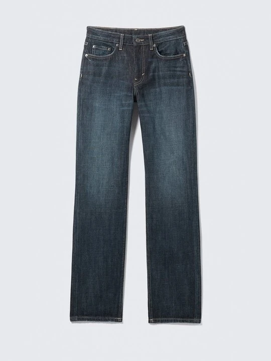 Zdjęcie produktu Jeansy Straight Leg Weekday granatowy