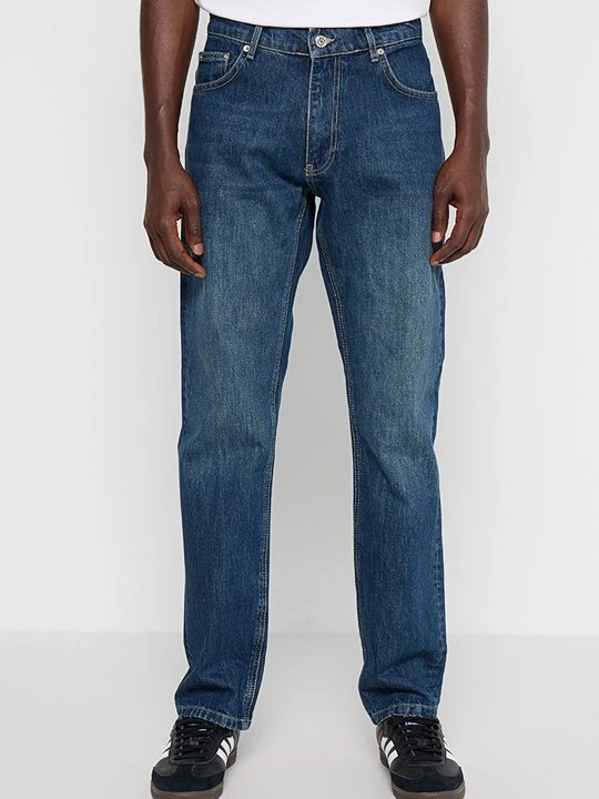 Zdjęcie produktu Jeansy Straight Leg Woodbird granatowy